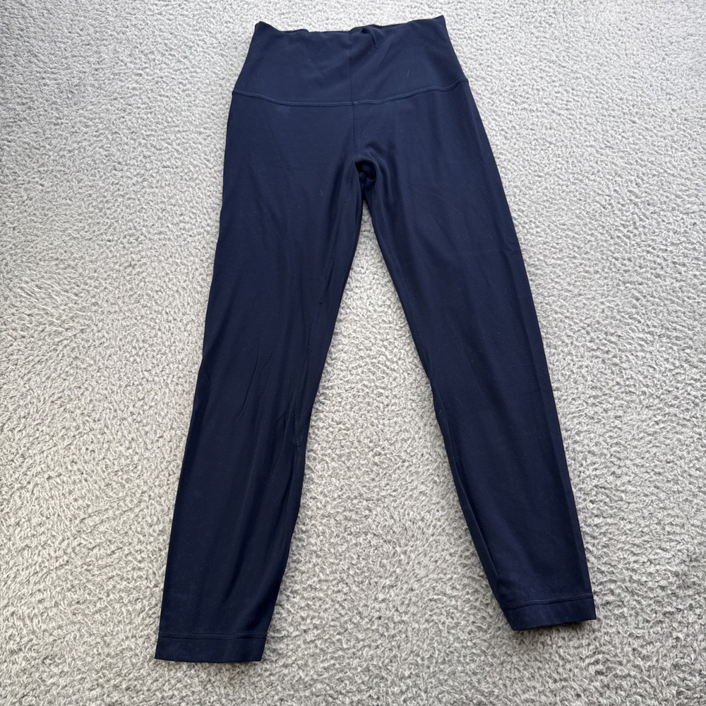 Lululemon Leggings Womens Size 4 Blue High Waist Full Length Yoga Workout Pant